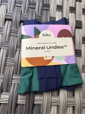 hûha Mineral Undies Thong — Navy